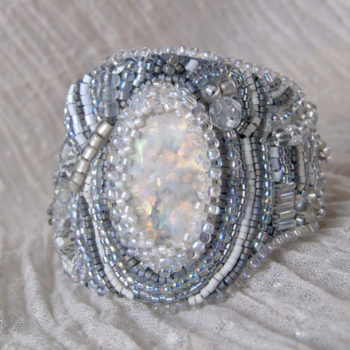 Winter Morning - Faux Opal Bracelet